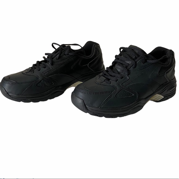 Spring Mens Court Classic Lace Tie Black Running Shoes 8.5 - Picture 4 of 10